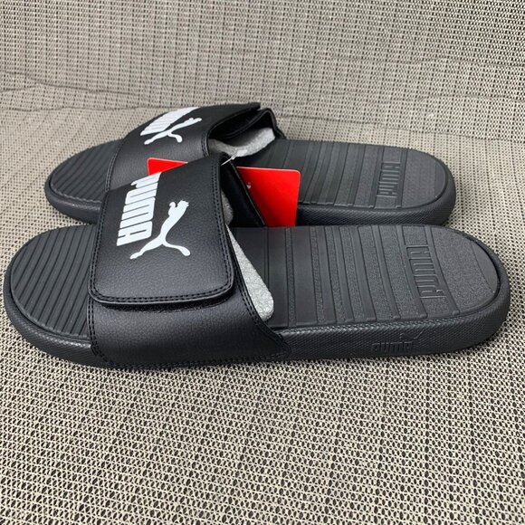 Puma cool cat V Mens Size 12 Black Slide Sandals - Picture 4 of 5
